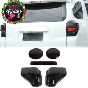 Smoked Black Fog Light Taillight 3rd Brake High Lamp Cover Trim for 4Runner 14+ - Picture 1 of 19