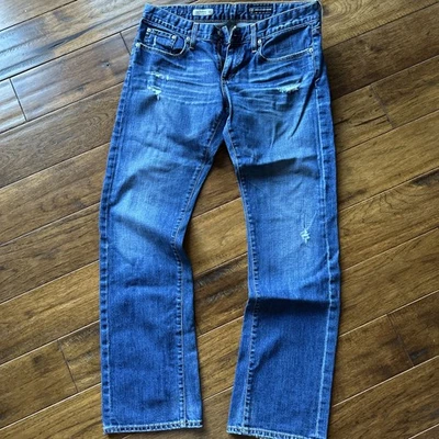 Pantalones de mezclilla rectos relajados índigo AG Adriano Goldschmied para mujer 30R Foto 1 de 4