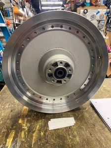 Solid Disc Mag Wheel Harley FAtboy Softail Sportster dyna 3x16 FLSTF OEM 3/4 00^ - Foto 1 di 8