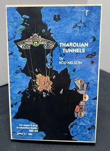 Tharolian Tunnels by Rod Nelson(Apple II+,IIe,IIc,IIgs 1982) CiB -Tested RARE - Picture 1 of 11