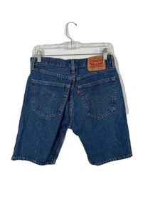 Levi's 505 Bermuda pantaloncino uomo 31 blu denim cotone elasticizzato vita media regular fit - Foto 1 di 13