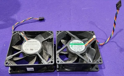Lot of 2 OEM Dell 0WC236 WC236 DC 12V 5 Pin Fan 92mm 790 990 9020 7020 7010 - Image 1 of 2