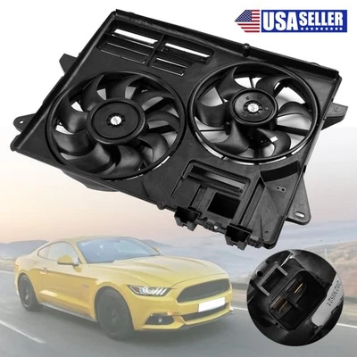 OEM Radiator Cooling Fan Assembly for Ford Mustang 2015 2016 2017 2018 2019-2021 Foto 1 de 4
