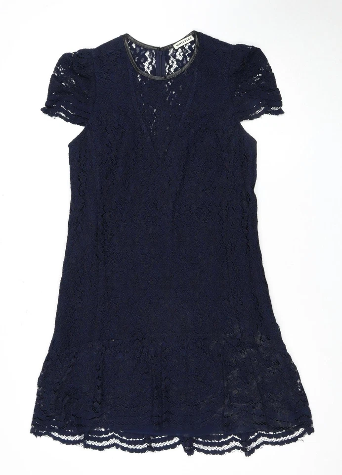 Vestido de encaje azul para mujer Whistles talla 10 Foto 1 de 4