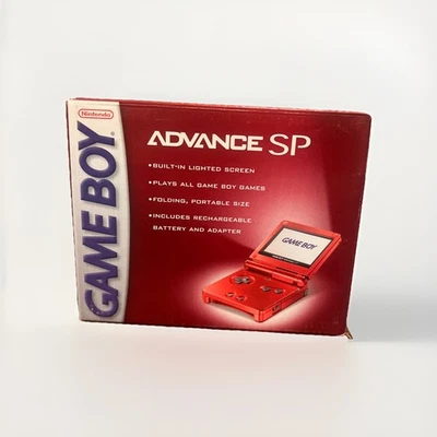 NEW Nintendo GameBoy Advance SP Flame Red Limited Version *BEAUTIFULLY SEALED* - Image 1 of 4