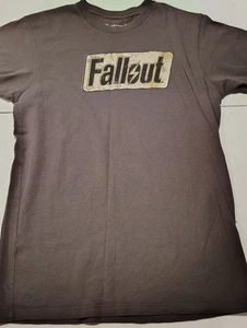 Official Fallout Logo Size Small Dark Grey T-shirt - Picture 1 of 20