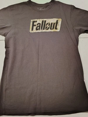 Official Fallout Logo Size Small Dark Grey T-shirt - Image 1 of 4