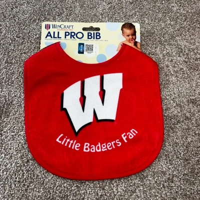 Babero de bebé Wisconsin Badgers Little Badgers All Pro WinCraft Foto 1 de 4