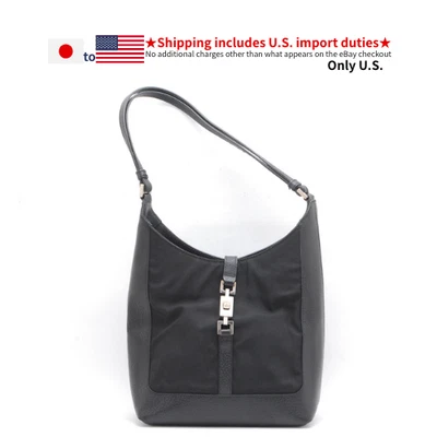 Gucci jackie Shoulder bag nylon black Authentic - Image 1 of 4