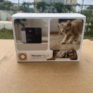 Petcube Play 2 Wi-Fi Pet Camera with Laser Toy for Cats & Dogs NEW Free Shipped - Picture 1 of 4