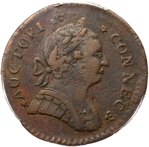 1788 M 5-B.2 R-5- PCGS VF 35 Connecticut Colonial Copper Coin - Picture 1 of 3