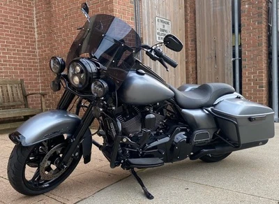 Harley Davidson Road King windshield DARK tinted MINI 12" Lexan polycarbonate - Image 1 of 4