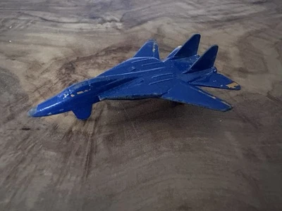 Tootsie Toy Metal US Navy F-14 Tomcat Fighter Jet Aircraft in Blue - Image 1 of 4