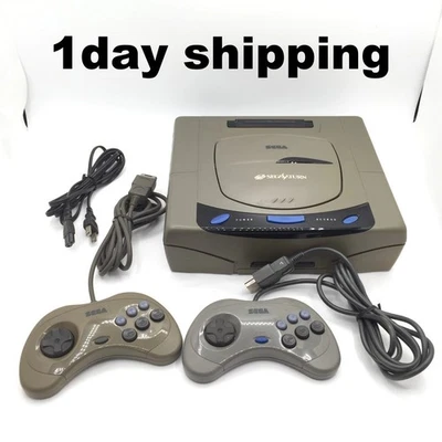 Sega Saturn Console HST-3200 Gray 2 Controller NTSC-J Japanese ver Japan Tested - Image 1 of 4