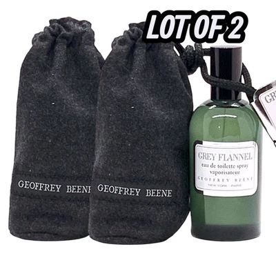 Franela Gris por Geoffrey Beene EAU DE TOILETTE 4 oz Nuevo LOTE DE 2 Foto 1 de 2