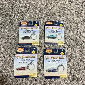 Route 66 Key Chain Diecast 1/144 Scale Entire Collection Chevy Bel Air Camaro - Picture 1 of 3
