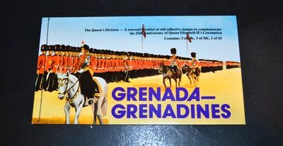 ГРЕНАДА ГРЕНАДИНЫ СКОТТ #274 КОРОНАЦИЯ КОРОЛЕВЫ ЕЛИЗАВЕТЫ ПОЛНЫЙ БУКЛЕТ MNH - Изображение 1 из 3