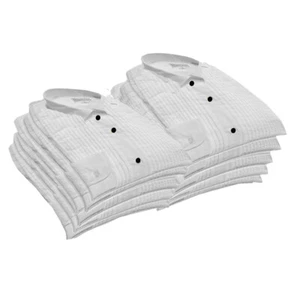 Una docena (12) camisas de esmoquin blancas para hombre, lote mixto - Imagen 1 de 5