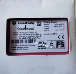 NUOVO 440R-G23216 GuardMaster 24 V relè di sicurezza MSR142RTP - Foto 1 di 1
