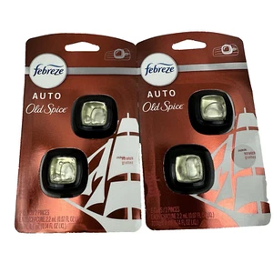 (2) Febreze Car Air Freshener Old Spice Scent 60 Days 2 Clips - Picture 1 of 4