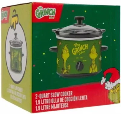 Dr. Seuss The Grinch 2-Quart Slow Cooker Christmas Crock Pot NEW Holiday Gift - Image 1 of 3