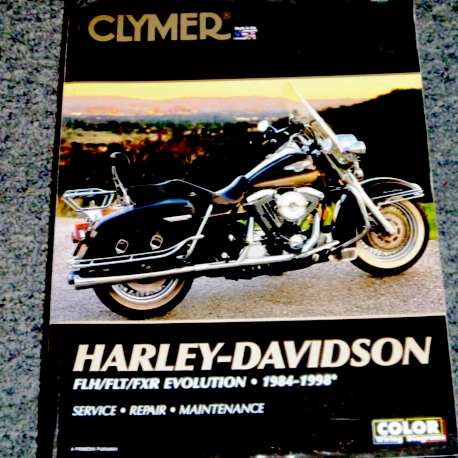 1985 1986 Clymer Harley Davidson Wide Glide Shop Service Repair Manual M422-3 Foto 1 de 1