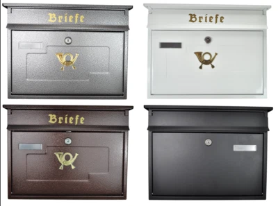 Grande Buca Delle Lettere XXL Cassetta Posta Nome 3 Design Retrò Diversi Colori - Immagine 1 di 4