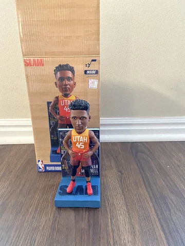 Donovan Mitchell Utah Jazz Slam Mag. Cover Bobblehead Limited Edition FOCO NIB Cover