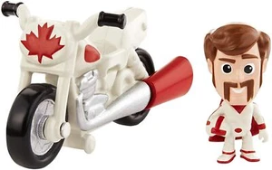 Toy Story - Minis Disney Pixar Duke Caboom con Moto Mini Personaggio con Veicolo - Foto 1 di 4