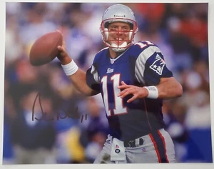 Drew Bledsoe Signed 11x14 Metallic Photo New England Patriots 4x Pro Bowl RAD - Picture 1 of 1