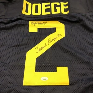 Major Harris Jarrett Doege Signed West Virginia Mountaineers Jersey JSA AUTO - Bild 1 von 6