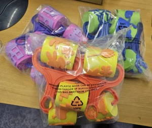 BUMPER pack of 15 poster paint rollers Childrens Art Crafts 3 different designs - Picture 1 of 17