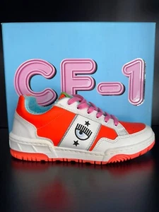 CHIARA FERRAGNI scarpa donna woman size Eu 39 bianco/arancio CF01 - Picture 1 of 9