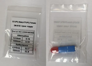 SC/UPC (Male) to ST/UPC (Female) Singlemode Hybrid Adapter - Picture 1 of 1