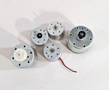Lot of 5 Small DC Electric Motors For Hobbyists DIY Projects 3v-6v-12v