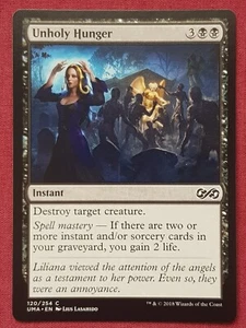 Magic The Gathering ULTIMATE MASTERS UNHOLY HUNGER black card MTG - Picture 1 of 2