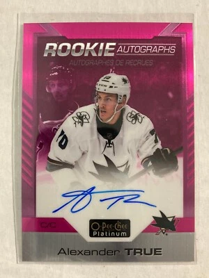 2020-21 O-Pee-Chee OPC Platinum RC Auto Matte Pink #RTA Alexander True /99 H5R1F - Image 1 of 2