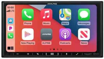 Alpine iLX-407, 7" Double-DIN Digital Media Receiver w/ CarPlay and Android Auto - Image 1 of 4