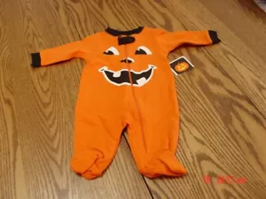 Infant Boys Footed Playsuit Pumpkin by Happy Halloween - Picture 1 of 2