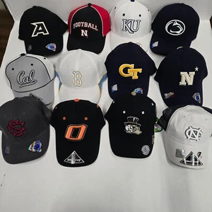 NCAA University Team Flex caps "pick your team" JAYHAWKS, Hokies, Tar Heels - Picture 1 of 3