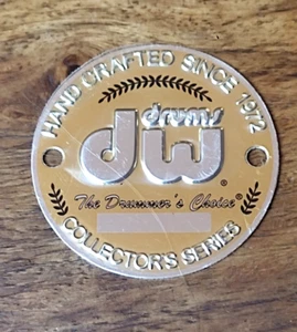 out of stock BADGE DW DRUMS NEUF / new dw drums badge - Picture 1 of 2