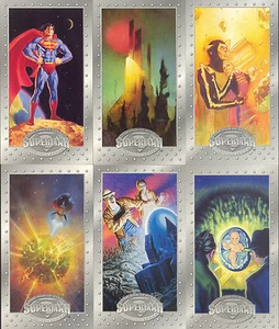 Superman Platinum Embossed Premium Widevision 1994 Skybox Base Card Set of 90 DC - Picture 1 of 2
