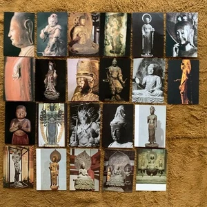 Showa retro period postcards 22 postcards Buddha statues Joruriji Temple etc. - Picture 1 of 10