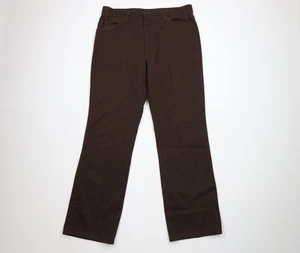 Vintage 70s Dickies Mens 34x30 Distressed Straight Leg Mechanic Jeans Brown USA - Picture 1 of 15
