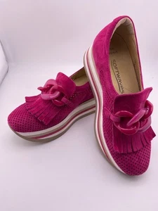 Softwaves Sneakers Caddie Pink Slip-on Platform Comfort Shoe Perforated Size 35 - Picture 1 of 8