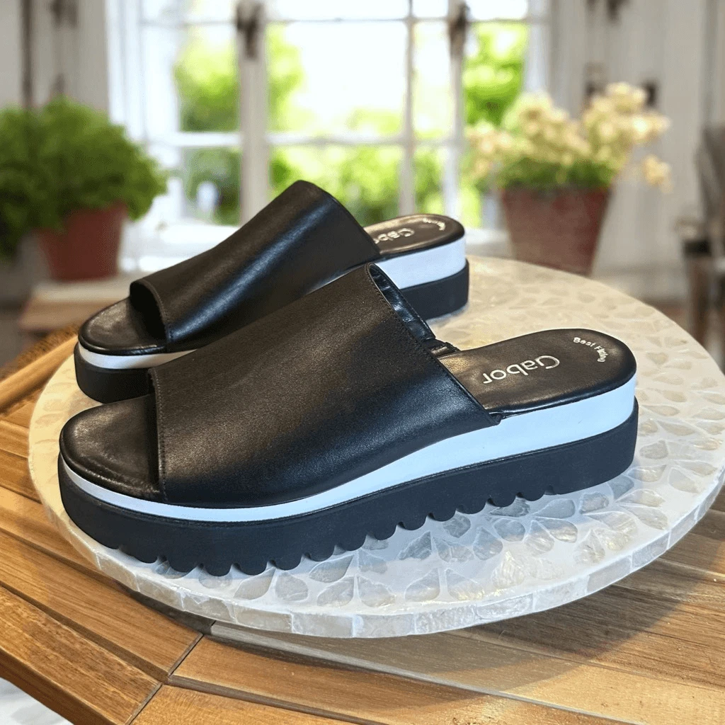 Sandalias De Tiras Gabor Para Mujer – Planas, Suela De Poliuretano, Cierre Velcro, Talla 32 ES