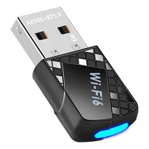 AX900 USB WiFi 6 Bluetooth 5.4 Adapter 2in1 Dongle Dual Band 2,4G&5GHz Netz8313 - Afbeelding 1 van 8