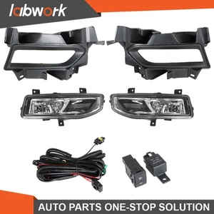 Labwork Fog Lights For 2020-2021 Versa Clear Chrome W/Bezel+Harness Right&Left - Picture 1 of 14