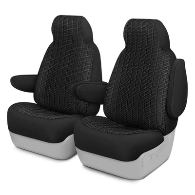 For Chevy Suburban 1500 11-14 Allure 2nd Row Black Custom Seat Covers - Image 1 of 2