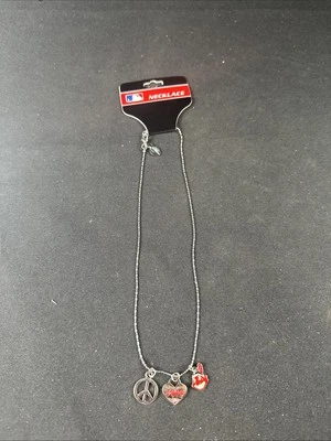 New Cleveland Guardians Indians Necklace With Chief Wahoo MLB Baseball - Image 1 of 2